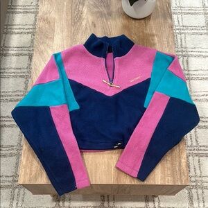 iets Frans color block cropped fleece